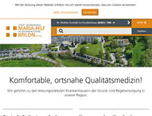 Tablet Screenshot of krankenhaus-brilon.de